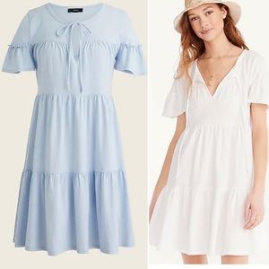 J. Crew NWT Broken-in jersey tiered mini dress XS Gentle Sea Sold Out